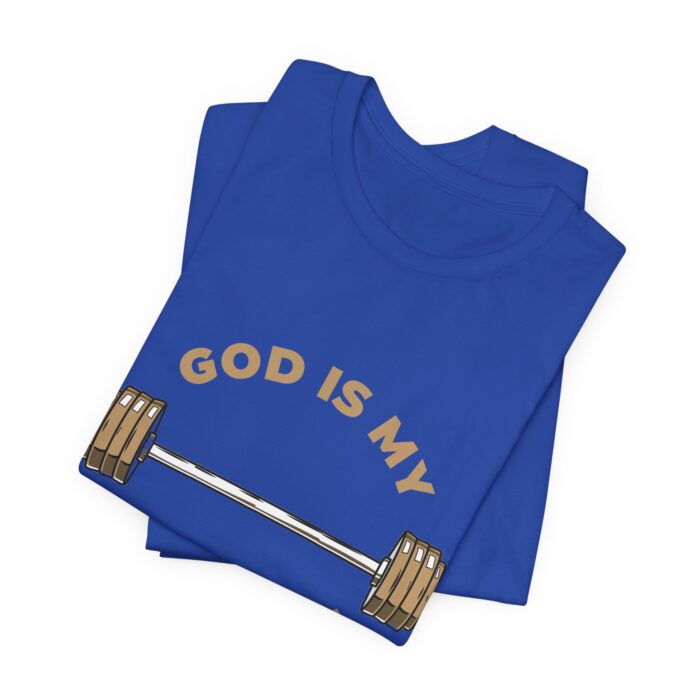 God Is My Strength T-Shirt - Faith and Fitness Apparel - YHWH Threads - Image 92