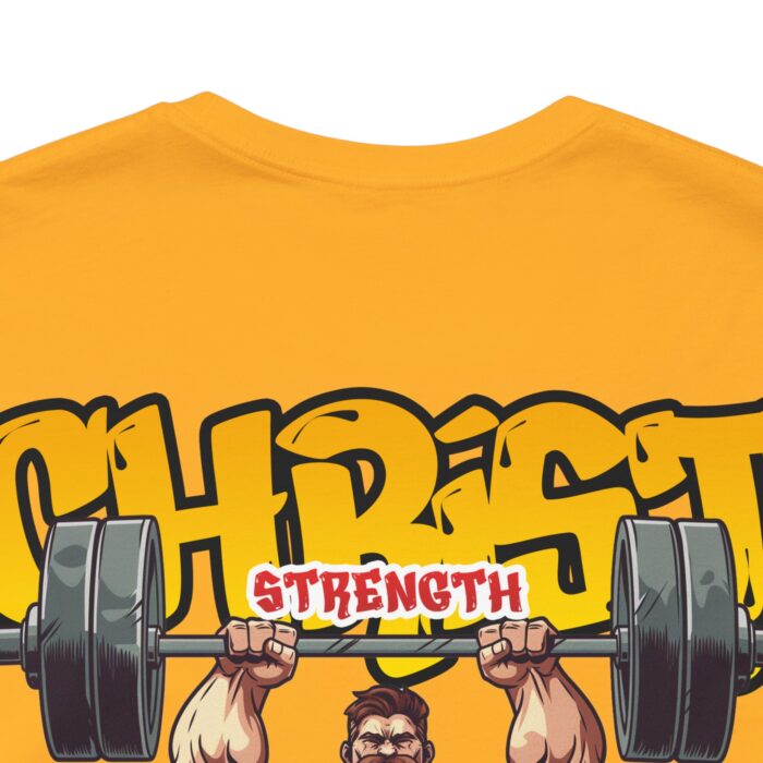 Christ Strength T-Shirt - Faith and Fitness Apparel - YHWH Threads - Image 155