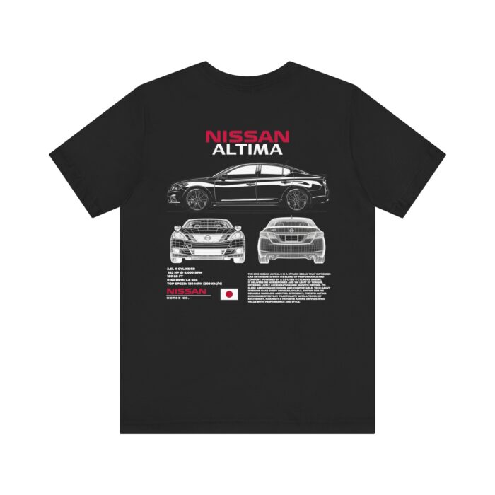 Nissan Altima Blueprint Graphic Tee - Boosted Gear Co. - Image 3