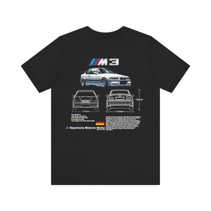 BMW M3 E36 Blueprint Graphic Tee - Boosted Gear Co - Image 30