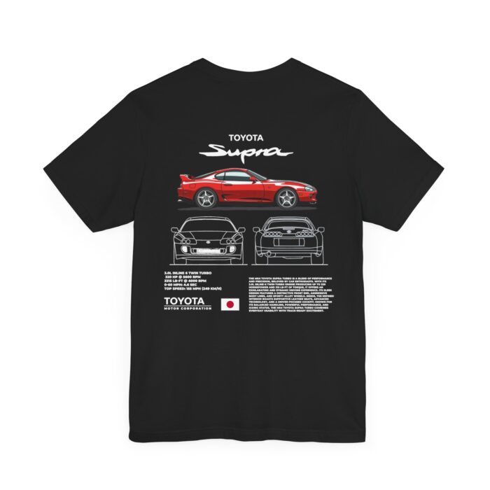 Toyota Supra MK4 Blueprint Graphic Tee - Boosted Gear Co. - Image 30