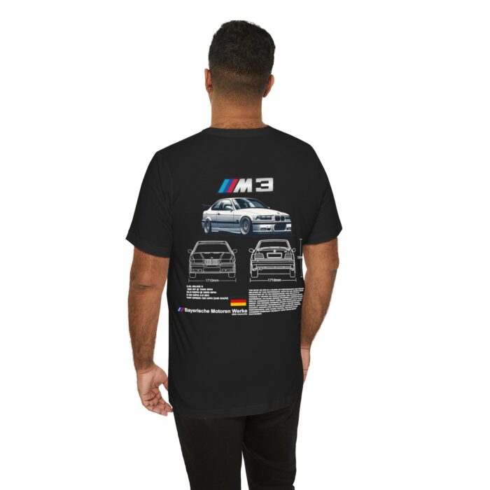 BMW M3 E36 Blueprint Graphic Tee - Boosted Gear Co - Image 46