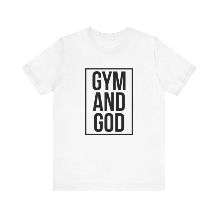 Gym & God T-Shirt - Faith and Fitness Tee - YHWH Threds - Image 2