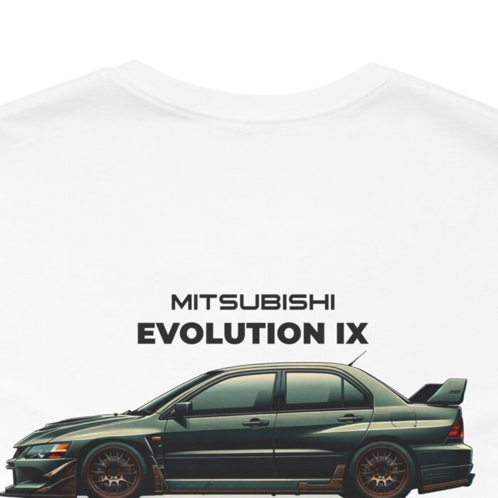 Mitsubishi Evolution IX Blueprint Graphic Tee - Premium Car Enthusiast T-Shirt - Boosted Gear Co - Image 10