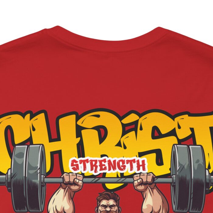 Christ Strength T-Shirt - Faith and Fitness Apparel - YHWH Threads - Image 329