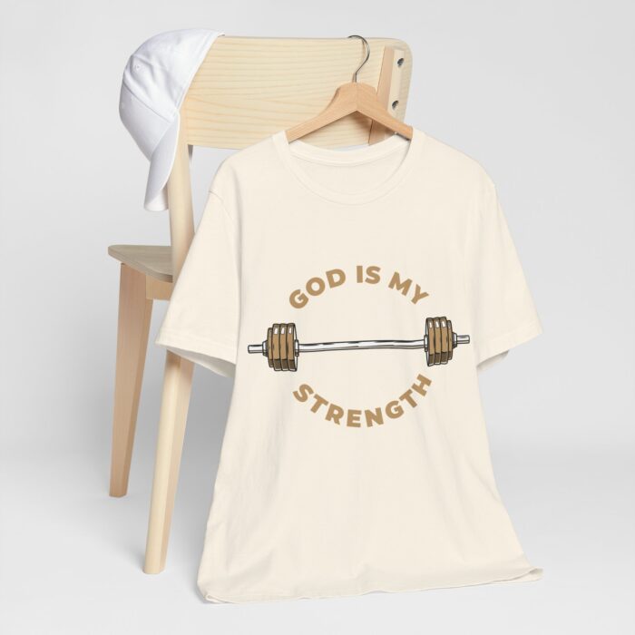 God Is My Strength T-Shirt - Faith and Fitness Apparel - YHWH Threads - Image 66