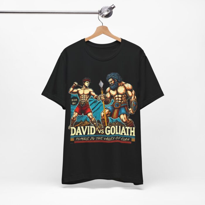 David vs Goliath T-Shirt - Faith and Strength Tee - YHWH Threads - Image 36