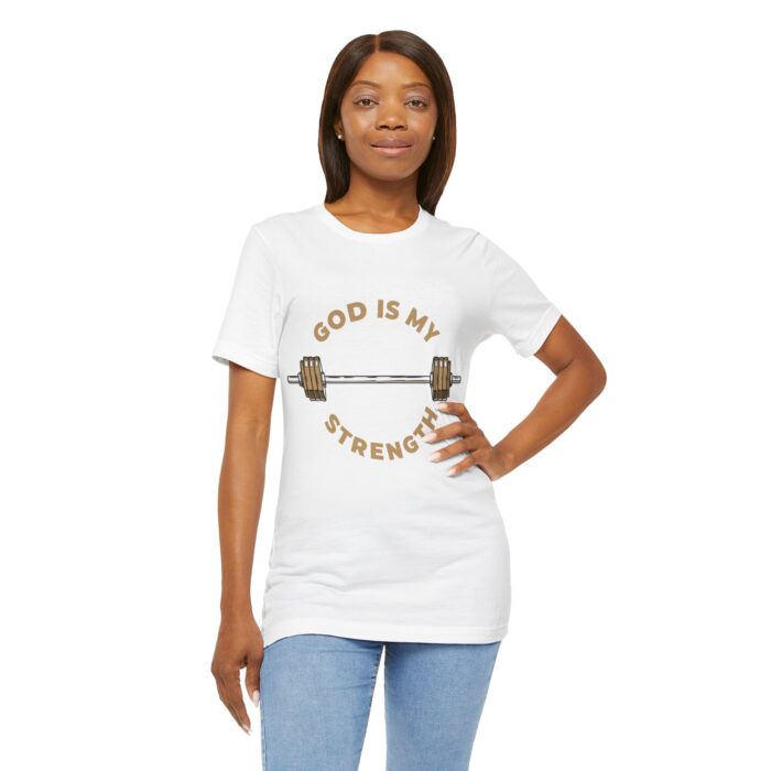 God Is My Strength T-Shirt - Faith and Fitness Apparel - YHWH Threads - Image 22