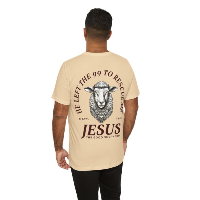 Jesus The Good Shepherd T-Shirt - Matthew 18:12 Faith Apparel - YHWH Threads - Image 75