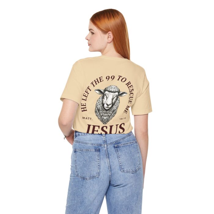 Jesus The Good Shepherd T-Shirt - Matthew 18:12 Faith Apparel - YHWH Threads - Image 77