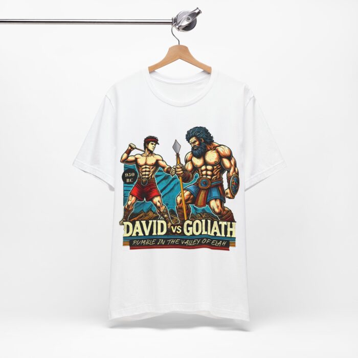 David vs Goliath T-Shirt - Faith and Strength Tee - YHWH Threads - Image 7