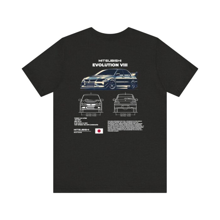 Mitsubishi Evolution VIII Blueprint Graphic Tee - Boosted Gear Co. - Image 61