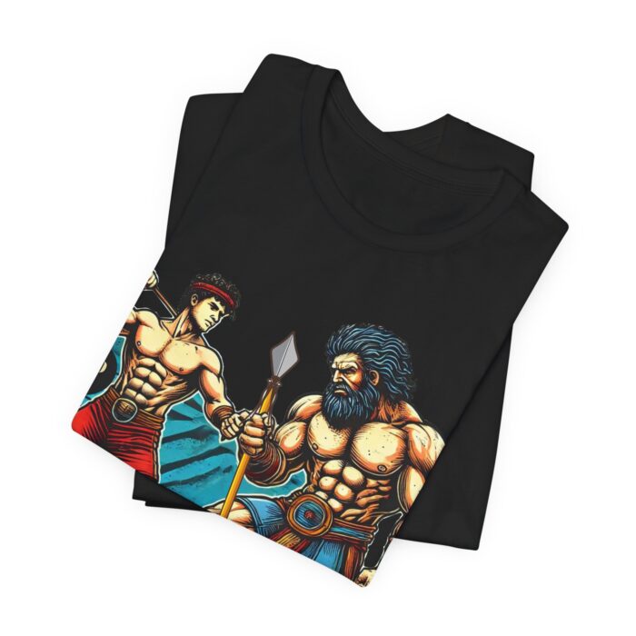 David vs Goliath T-Shirt - Faith and Strength Tee - YHWH Threads - Image 34