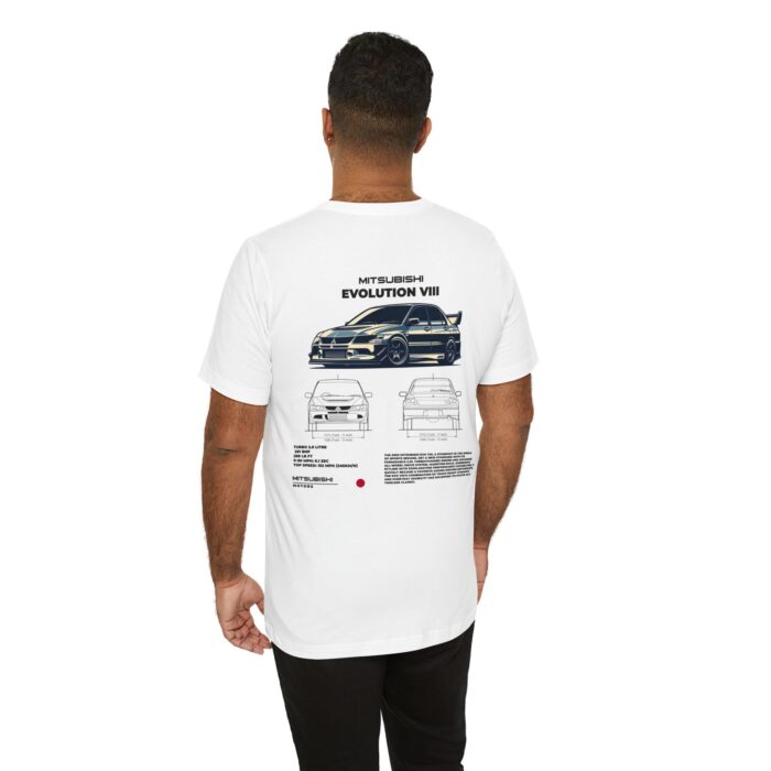 Mitsubishi Evolution VIII Blueprint Graphic Tee - Boosted Gear Co. - Image 17