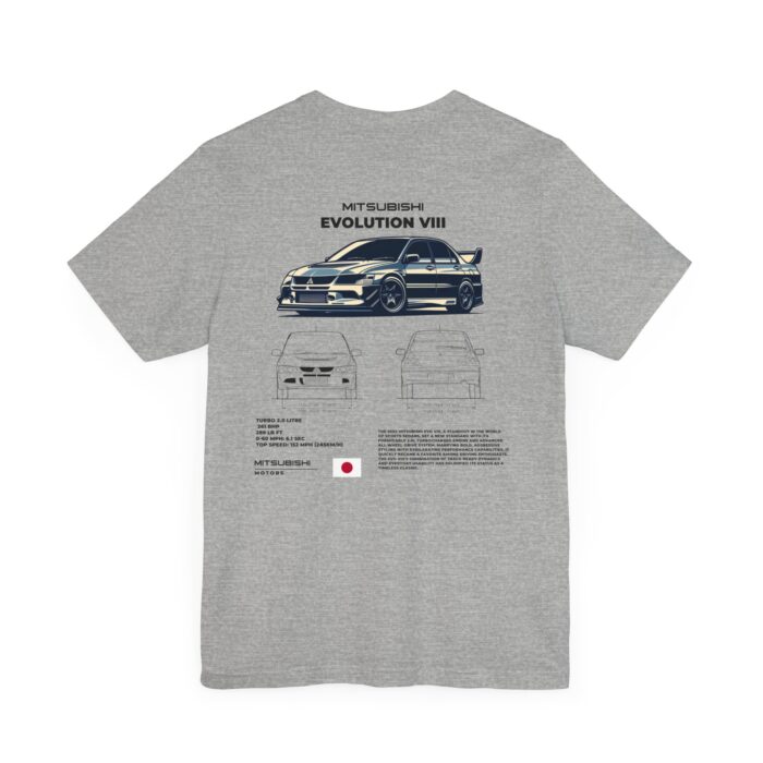 Mitsubishi Evolution VIII Blueprint Graphic Tee - Boosted Gear Co. - Image 88