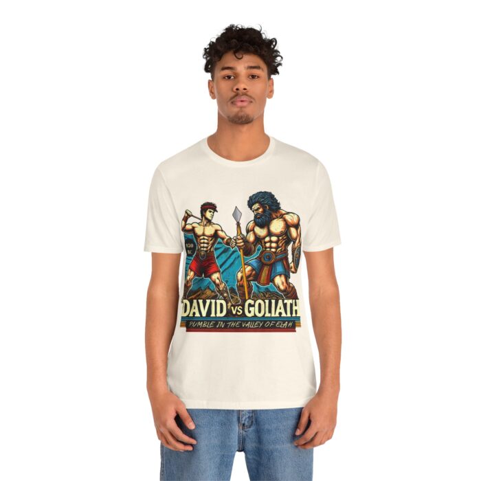 David vs Goliath T-Shirt - Faith and Strength Tee - YHWH Threads - Image 70