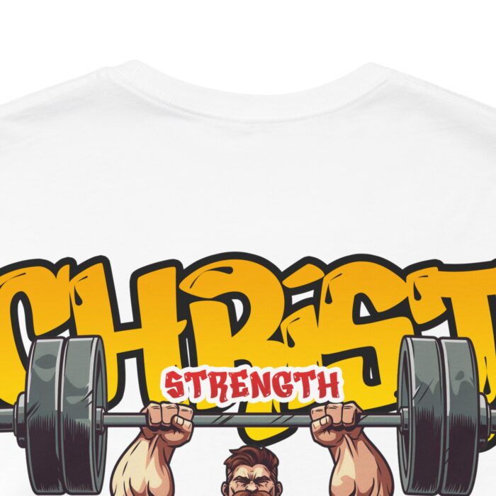 Christ Strength T-Shirt - Faith and Fitness Apparel - YHWH Threads - Image 10