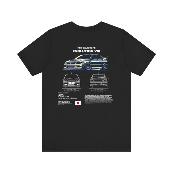 Mitsubishi Evolution VIII Blueprint Graphic Tee - Boosted Gear Co. - Image 32