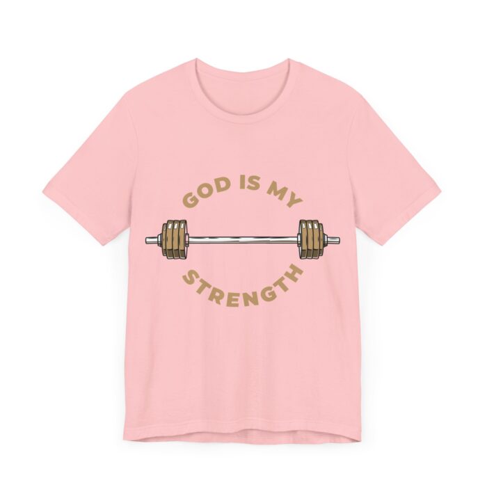 God Is My Strength T-Shirt - Faith and Fitness Apparel - YHWH Threads - Image 119