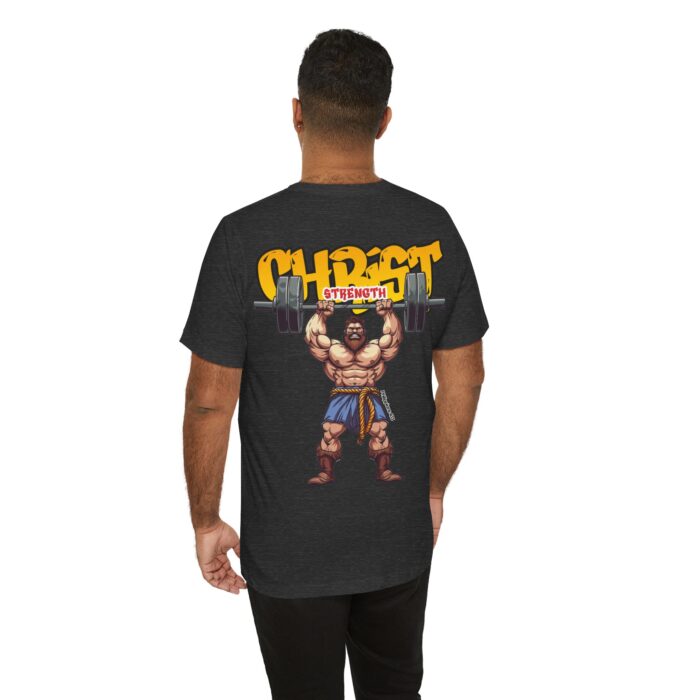 Christ Strength T-Shirt - Faith and Fitness Apparel - YHWH Threads - Image 307