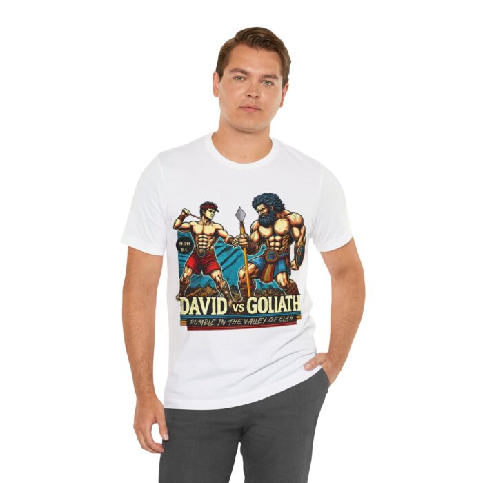 David vs Goliath T-Shirt - Faith and Strength Tee - YHWH Threads - Image 14