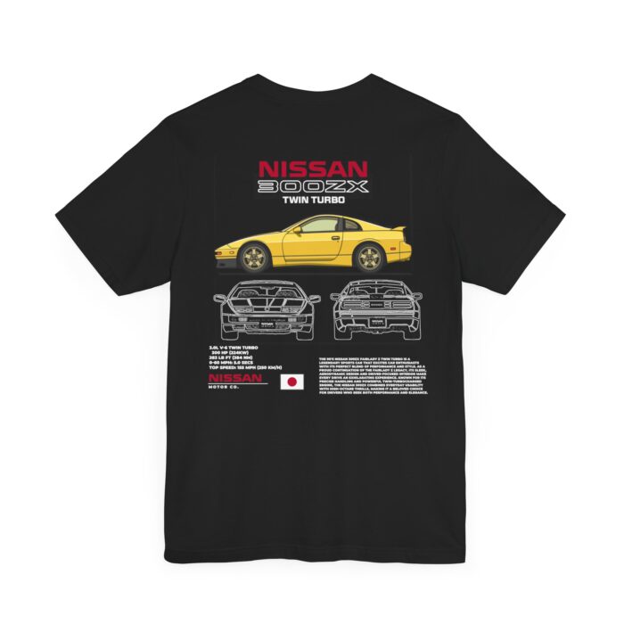 Nissan 300ZX Twin Turbo Blueprint Graphic Tee - Boosted Gear Co - Image 30