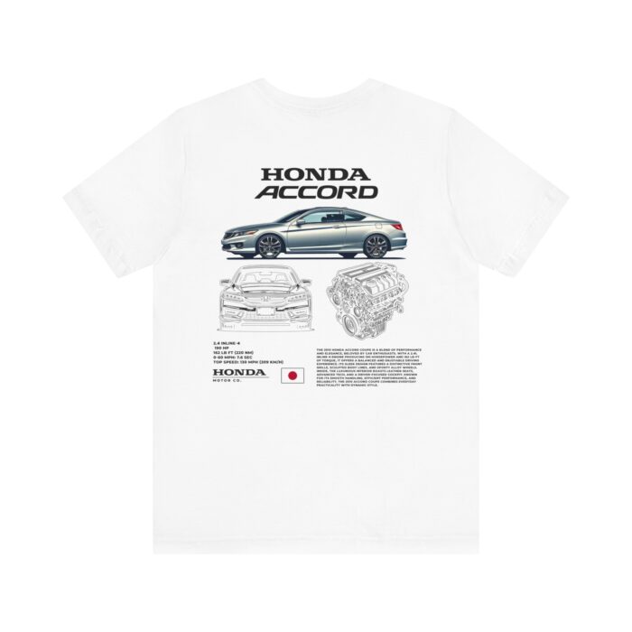 Honda Accord Coupe Blueprint Graphic Tee - Boosted Gear Co. - Image 3