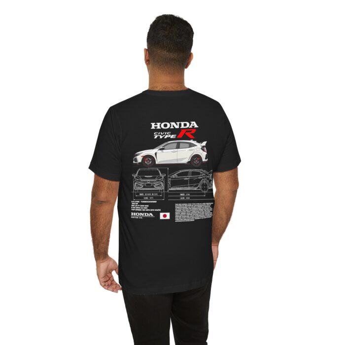 Honda Civic Type R Blueprint Graphic Tee - Boosted Gear Co - Image 46