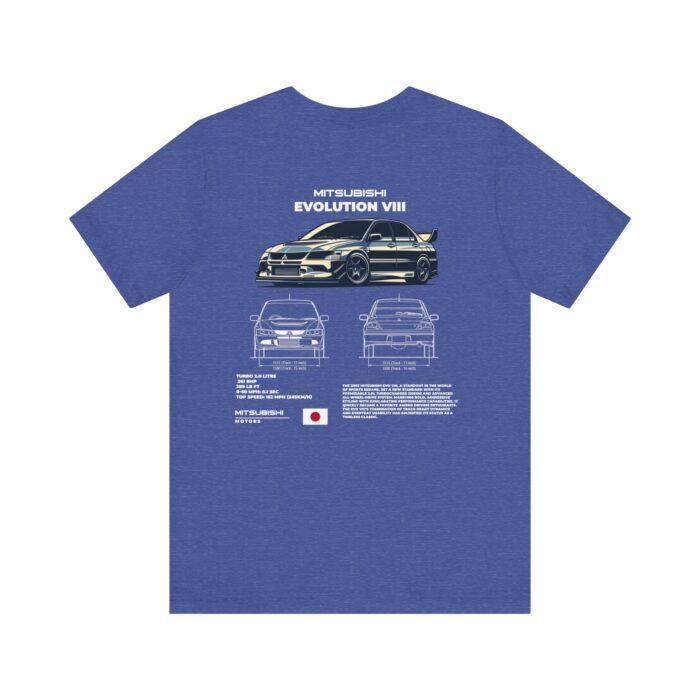 Mitsubishi Evolution VIII Blueprint Graphic Tee - Boosted Gear Co. - Image 119