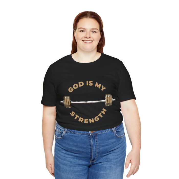 God Is My Strength T-Shirt - Faith and Fitness Apparel - YHWH Threads - Image 44