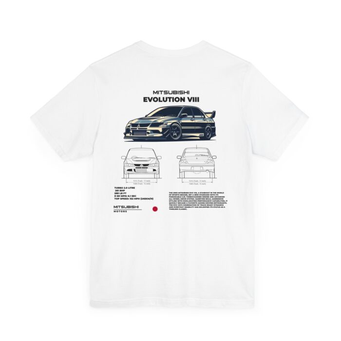 Mitsubishi Evolution VIII Blueprint Graphic Tee - Boosted Gear Co.