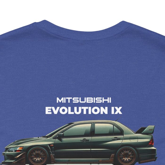 Mitsubishi Evolution IX Blueprint Graphic Tee - Premium Car Enthusiast T-Shirt - Boosted Gear Co - Image 126