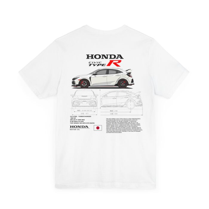 Honda Civic Type R Blueprint Graphic Tee - Boosted Gear Co