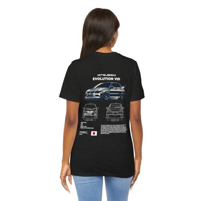 Mitsubishi Evolution VIII Blueprint Graphic Tee - Boosted Gear Co. - Image 81