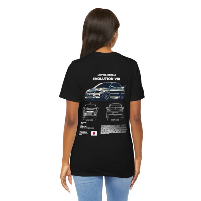 Mitsubishi Evolution VIII Blueprint Graphic Tee - Boosted Gear Co. - Image 52