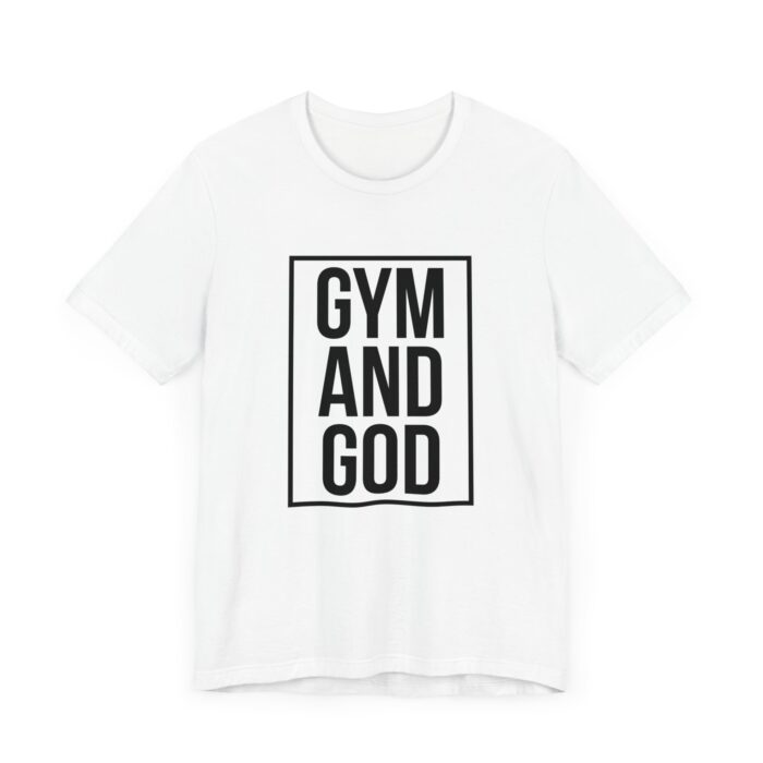 Gym & God T-Shirt - Faith and Fitness Tee - YHWH Threds - Image 3