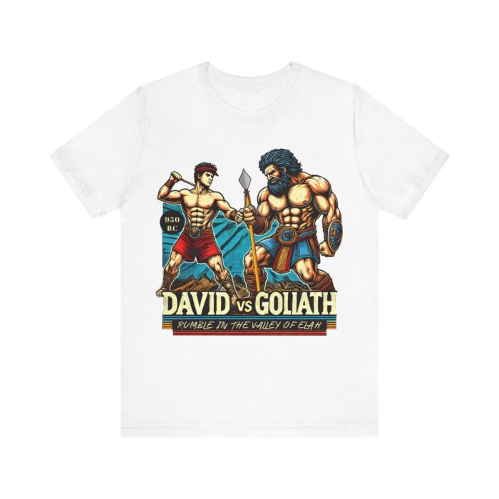 David vs Goliath T-Shirt - Faith and Strength Tee - YHWH Threads