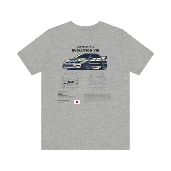 Mitsubishi Evolution VIII Blueprint Graphic Tee - Boosted Gear Co. - Image 90