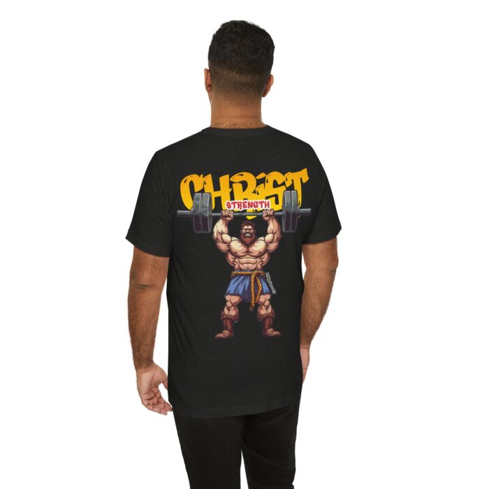 Christ Strength T-Shirt - Faith and Fitness Apparel - YHWH Threads - Image 220