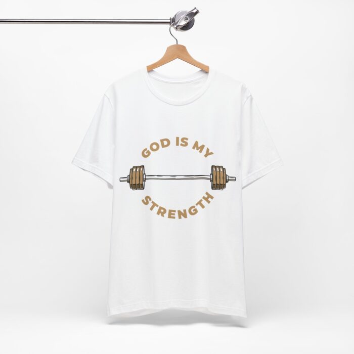 God Is My Strength T-Shirt - Faith and Fitness Apparel - YHWH Threads - Image 7