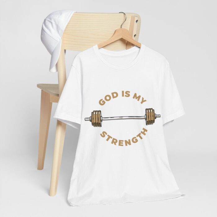 God Is My Strength T-Shirt - Faith and Fitness Apparel - YHWH Threads - Image 8