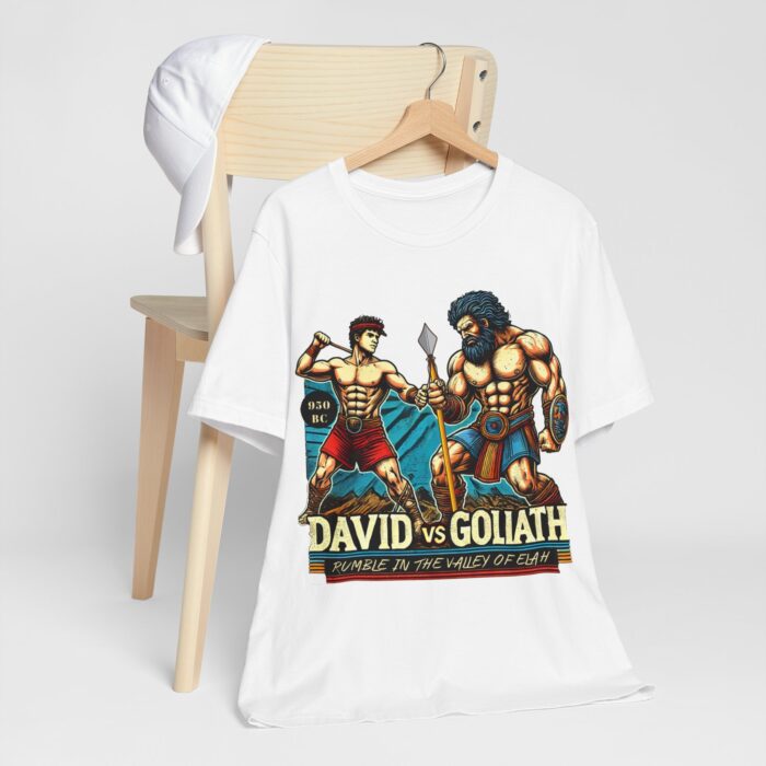 David vs Goliath T-Shirt - Faith and Strength Tee - YHWH Threads - Image 8