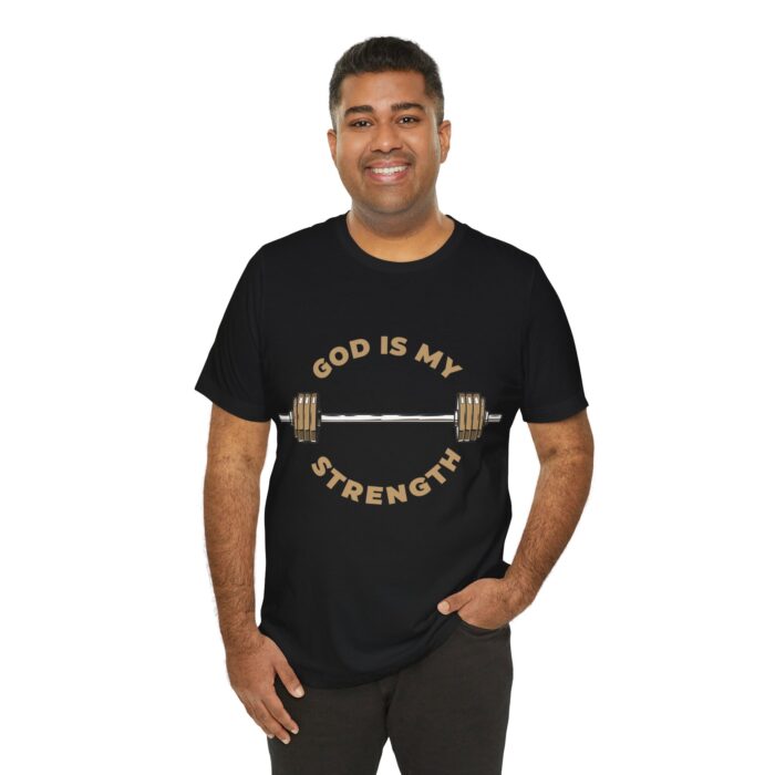 God Is My Strength T-Shirt - Faith and Fitness Apparel - YHWH Threads - Image 45