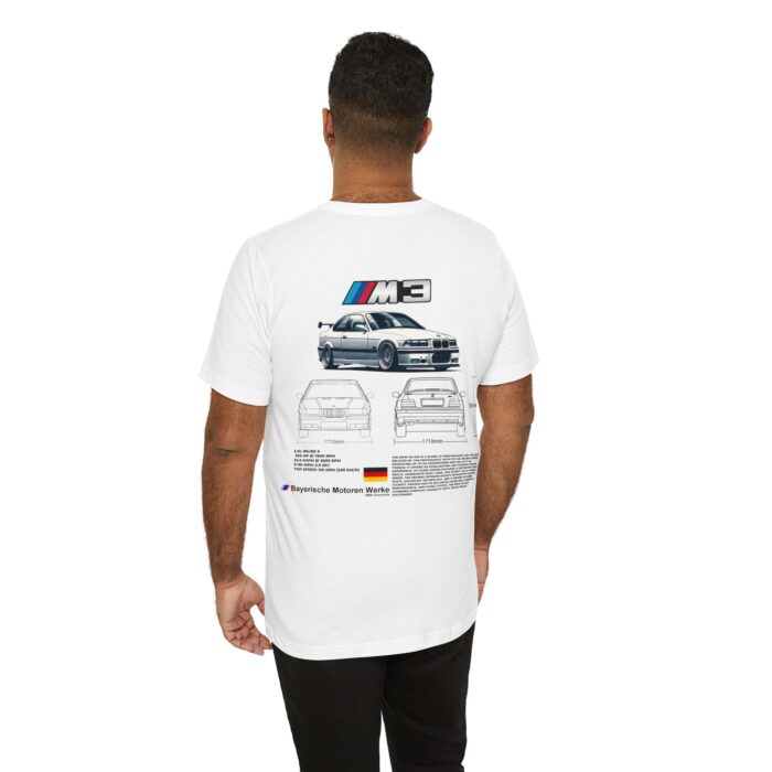 BMW M3 E36 Blueprint Graphic Tee - Boosted Gear Co - Image 17