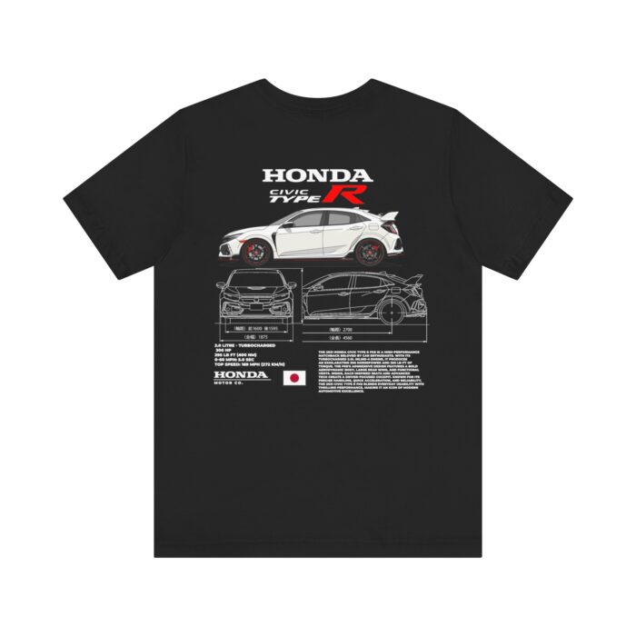 Honda Civic Type R Blueprint Graphic Tee - Boosted Gear Co - Image 32