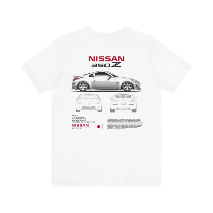 Nissan 350Z Blueprint Graphic Tee - Boosted Gear Co. - Image 3