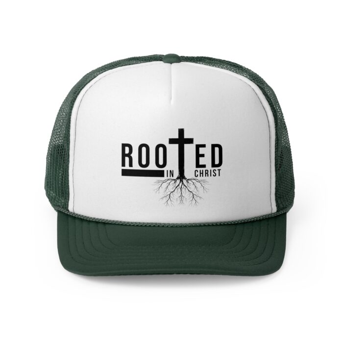 Rooted in Christ Trucker Hat - YHWH Threads - Image 9