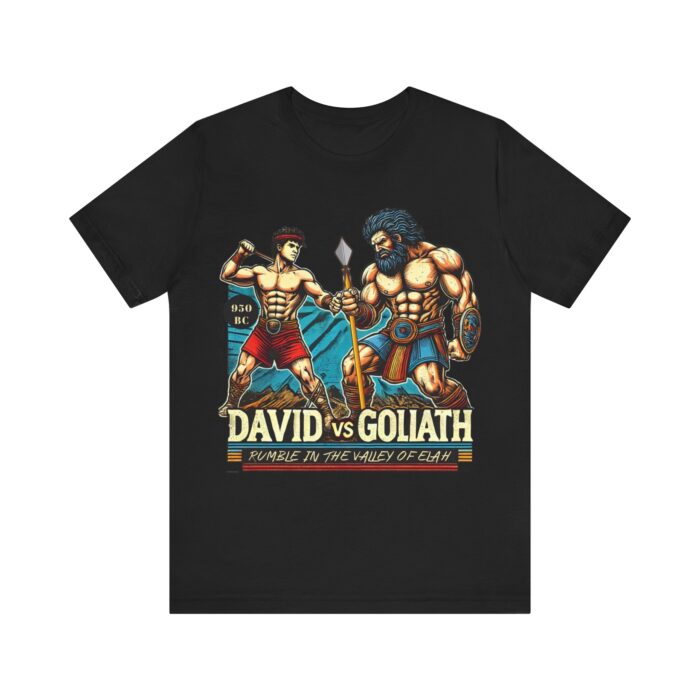 David vs Goliath T-Shirt - Faith and Strength Tee - YHWH Threads - Image 30