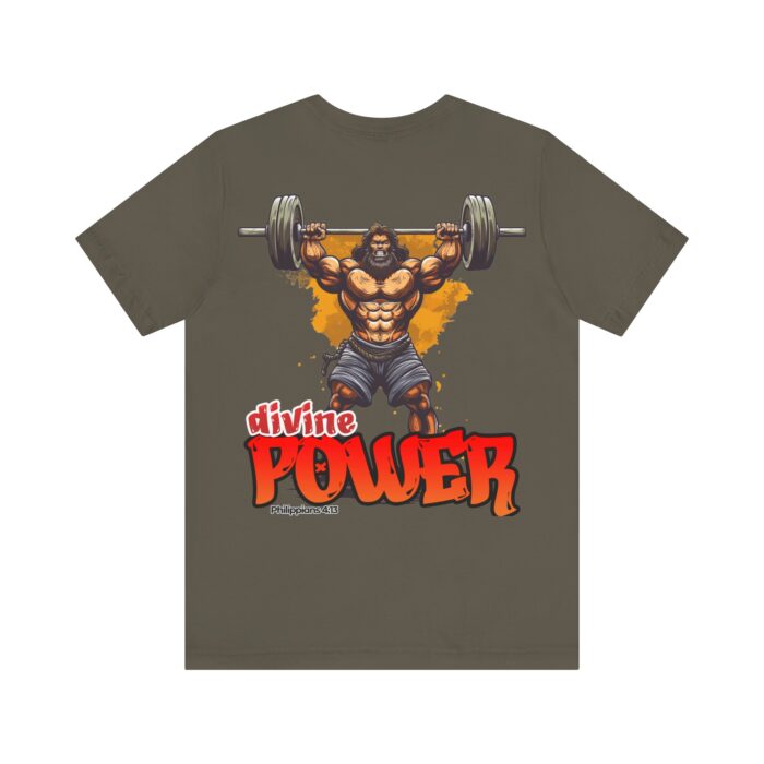 Divine Power T-Shirt - Philippians 4:13 Faith and Fitness Apparel - YHWH Threads - Image 235