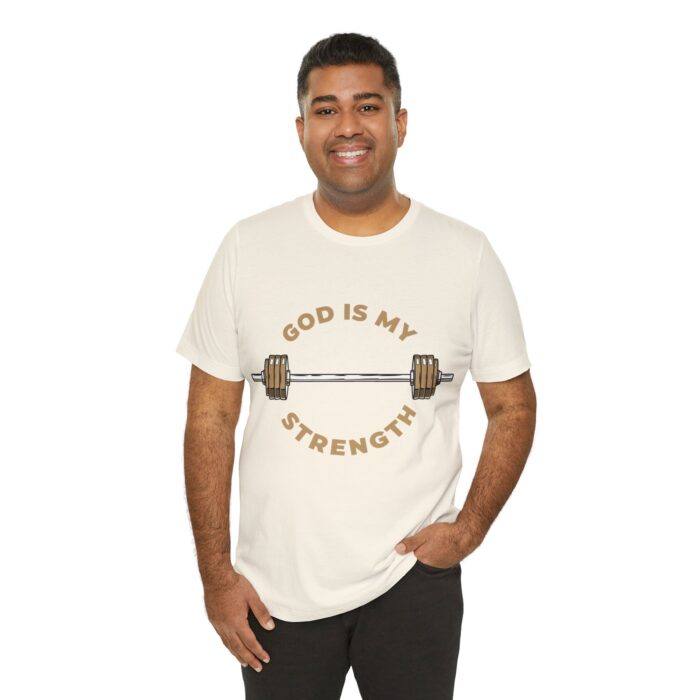 God Is My Strength T-Shirt - Faith and Fitness Apparel - YHWH Threads - Image 74